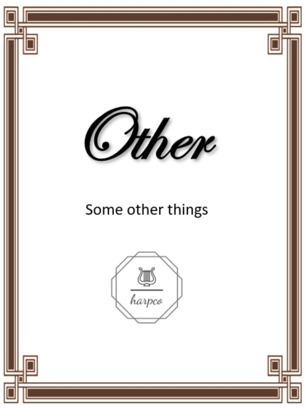 Other Items
